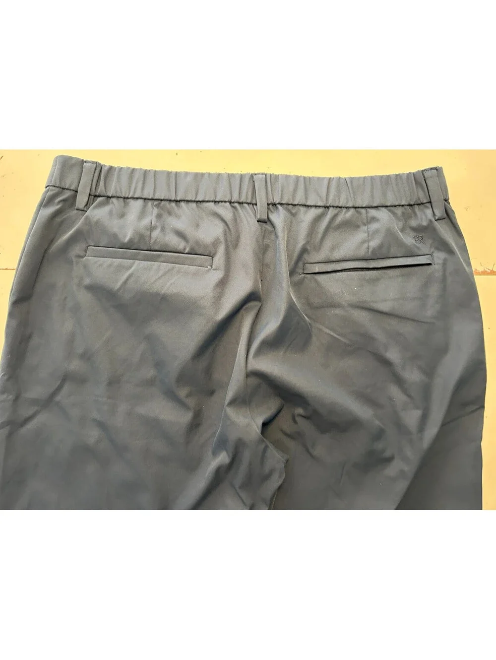 Banana Republic Men's 38x32 Flat Front Tech Pants Blue Polyester